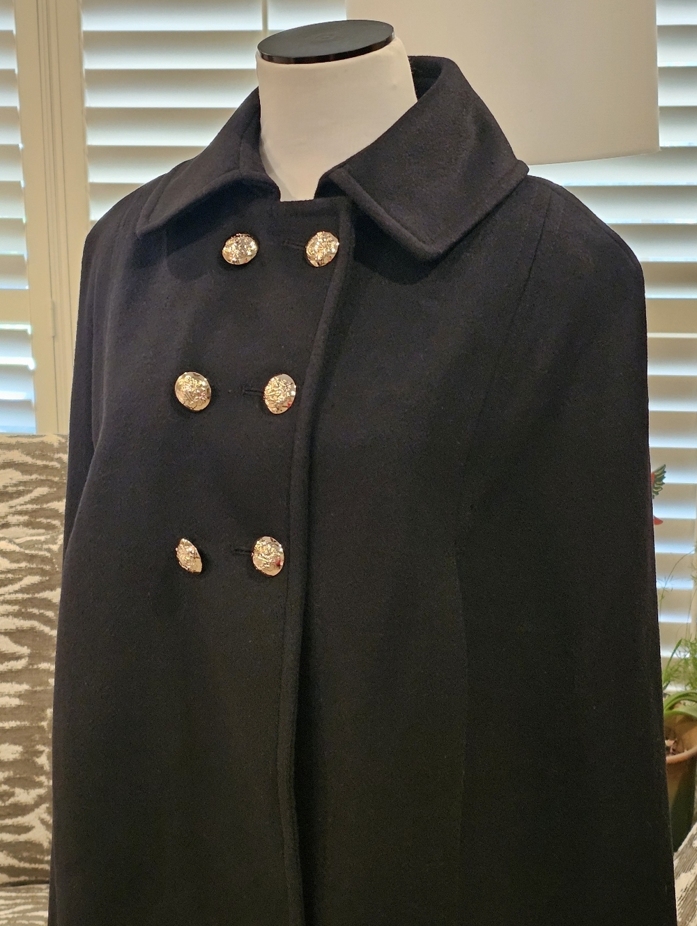 The Limited Black Wool Cape XS